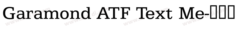 Garamond ATF Text Me字体转换